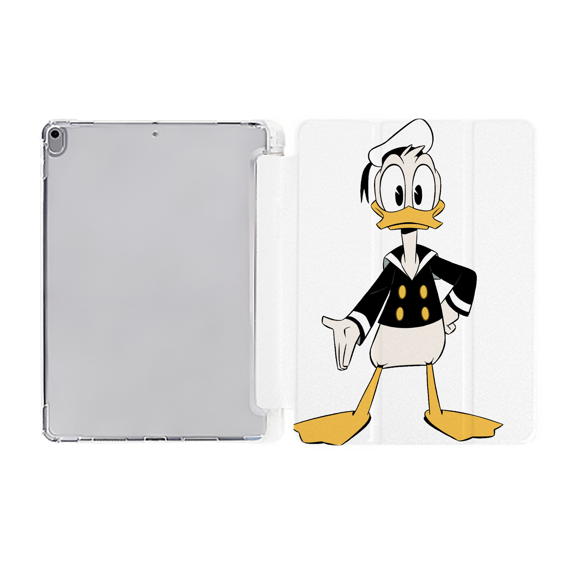 ミッキーマウス Mickey Mouse IPad ケース ペン収納付き 三つ折りスタンド PUレザー×シリコン 対応機種9.5/10.5/10.9インチ